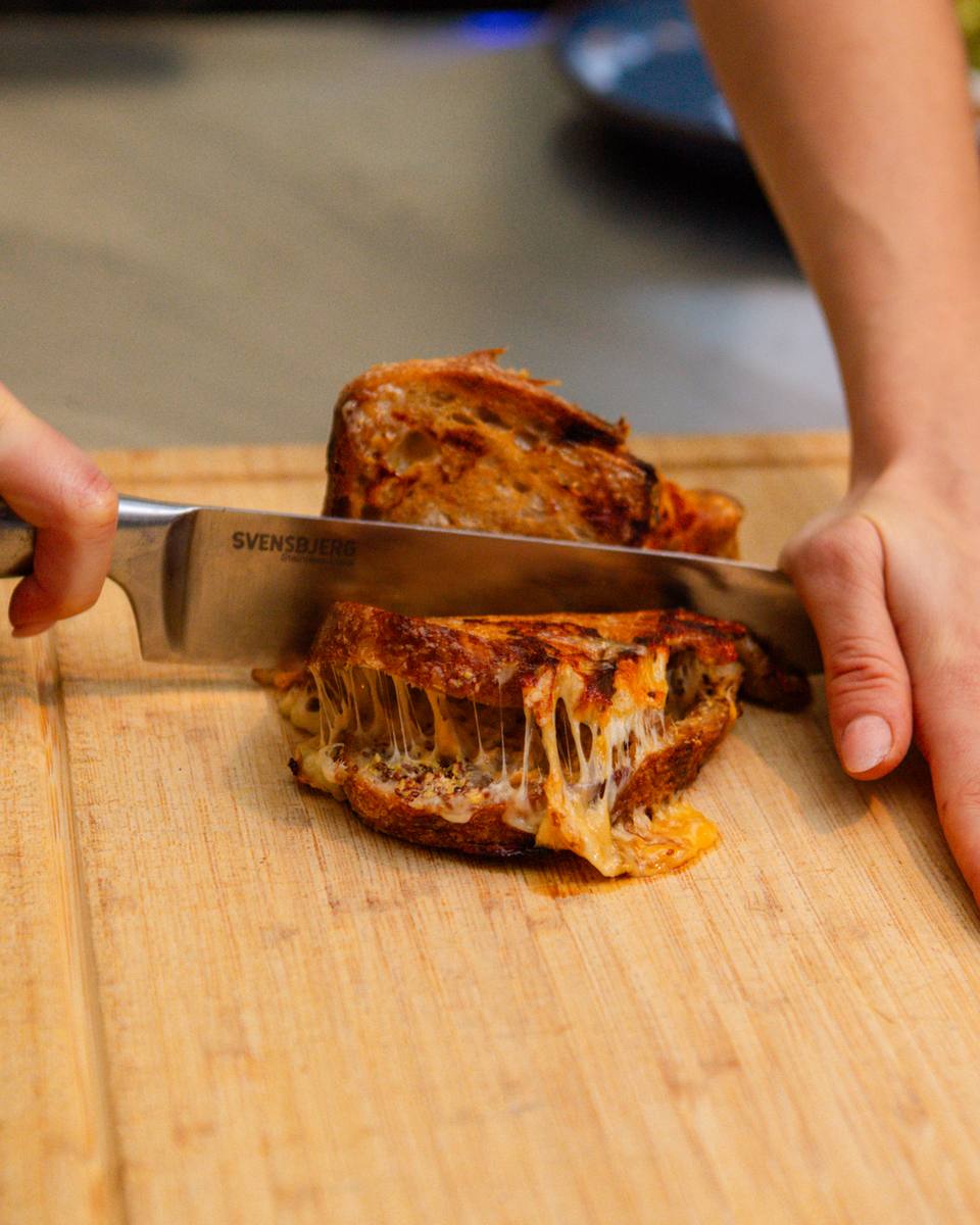 Melty grilled cheese